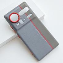 For ZTE nubia Z80 Ultra phone case, made of plain leather design, pleasing to the touch, with stylish lines ZTE nubia Z80 Ultra juoda