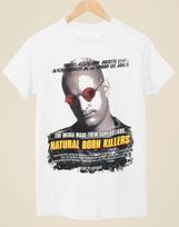 Natural Born Killers - Movie Poster Inspired Unisex White T-Shirt XXXXL white