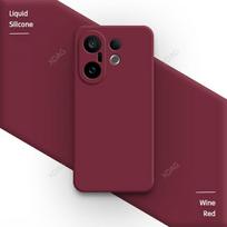 Original Soft Simple Phone Case for VIVO X200 FE X200FE 5G Square Liquid Silicone Coque Lens Protection Classic Back Cover Funda vivo X200 FE black