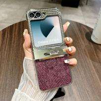 Premium Flip Cover Galaxy Z 7 FE 6 Full-Body Protection With Vegan Leather Hinge Design Samsung Galaxy Z Flip 6 Z Flip 7 FE white