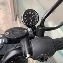 Universalus vandeniui atsparus motociklo laikrodis, tinkantis Harley, Honda, Yamaha, Suzuki, Kawasaki, BMW, Ducati black