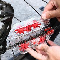 Bicycle Chain Cleaner, Transparent Bike Cleaning Tool for All and Types white