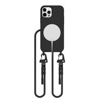 Dėklas Tech-Protect Magnecklace MagSafe iPhone 12 / 12 Pro, juodas