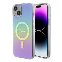 Guess MagSafe dėklas iPhone 15 Plus/14 Plus – violetinis