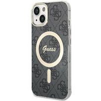 Guess MagSafe dėklas iPhone 15 Plus/14 Plus – juodas