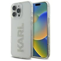 Karl Lagerfeld skaidrus dėklas iPhone 16 Pro Max – su cirkoniais
