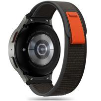 Dirželis Tech-Protect Nylon Samsung Galaxy Watch 4/5/5 Pro/6/7/FE, juoda/oranžinė