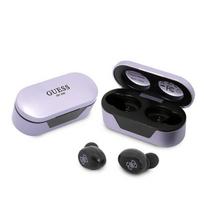 Guess GUTWST31EU TWS Bluetooth ausinės + prijungimo stotelė violetinė/violetinė