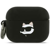 Karl Lagerfeld silikoninis 3D dėklas AirPods Pro 3 – juodas