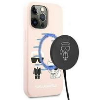 Karl Lagerfeld MagSafe dėklas iPhone 13/13 Pro – rožinis