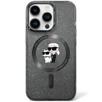 Karl Lagerfeld blizgus MagSafe dėklas iPhone 11/XR – juodas