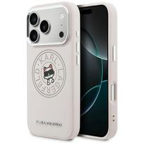Karl Lagerfeld Point & Choupette Sketch MagSafe Dėklas, skirtas iPhone 17 Pro Max - Rožinė