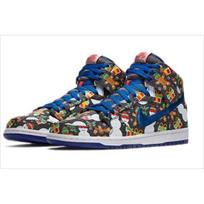 Nike Concepts x SB Dunk Pro 2017 High Ugly Christmas Sweater 881758-446 EU 37.5 mėlyna