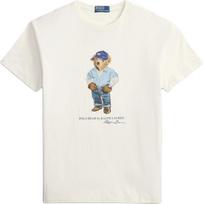 Polo Ralph Lauren Polo Bear Plain Knit T-Shirt Classic Edition Men Tops MNPOTSH1N823196-100 XL white