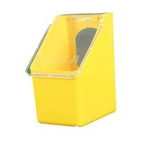 Transparent Bird Feeder Cage Mount Water Food Holder for Pigeon Parakeet Parrot Small Birds Supplies geltona