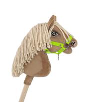 Hobby Horse A4 small fastened horse halter - neon green