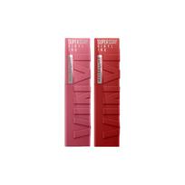 Maybelline lipstick mirror finish Double kiss stick - two-piece set lip glaze 275 lip glaze 280 ruda