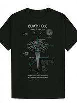 Stephen Hawking Inspired Space Themed Black Hole Physics T-Shirt 100% Cotton O-Neck Short Sleev XS gray