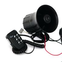 Motociklas Automobilis Auto Garsus Oro Garsas 125dB Sirenos Garso Garsiakalbis Megafonas Signalizacija Van Sunkvežimis Valtis 50W 12V Šešių tonų modifikacija black