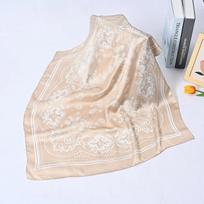 Women Scarf 70cm Black Hip Hop Bandana Kerchief Paisley Printed Hijab Headwear Wrist Hairwrap Square Scarves Print Handkerchief 70cm-70cm juoda