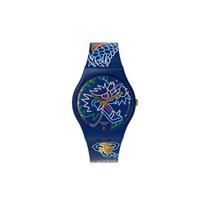 SWATCH Unisex 34mm Blue Watch SO28Z125 SO28Z125 Blue Dial blue