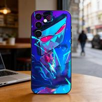 Vox H-Hazbin H-Hotel  Phone Case Black Silicone Soft For Samsung Galaxy A73,A72,A71,A70,A53,A52,A51 Samsung a40 blue