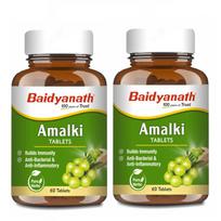 Baidyanath Ayurved Amlaki (Amla) 60 Tablets (Pack of 2) - Natural Health Booster for Enhanced Hair, Skin, Digestive Health, Metabolism Support an