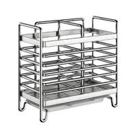Stainless Steel Dish Drying Rack Utensil Holder, 2/3 Compartments Rack, Rust Proof Cutlery Drainer Sink Caddy, Chopsticks Spoon Organizer for gray