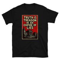 Truth Is Treason Orwell 1984 Dystopia Big Brother Graphic T Shirt Tee XS red