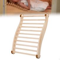 Sauna Backrest Wood Accessories,Professional S Shape Ergonomic Design for Indoor beige