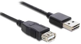 Delock EASY-USB 2.0-A - USB 2.0-A 3m Black