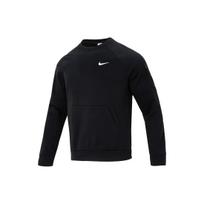 Nike vientisos spalvos apvalios apykaklės sportinis džemperis vyriškas džemperis Juodas FB8506-010 M black