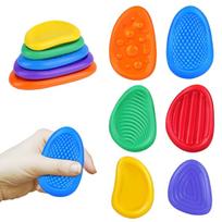 6 vnt. Fidget žaislai pliaukštelėjimo apyrankės tekstūruoti silikoniniai sensoriniai žaislai vaikams autizmas raminantis sensorinis žaislas specialiesiems poreikiams fidget žaislai purple