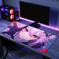 Evernight Honkai Star Rail Game s Mouse Pad Large Desk Mat Keyboard Ergonomic Office Rubber PC Nonslip Antifray Home Custom 800x300x2mm blue