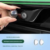 Suitable for Car Camera Protective Cover, 360 Degree Panoramic Imaging Lens, Transparent Protective Cover, Car Accessories black