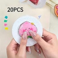 20pcs 3D Round Board Paper – Foam Explosion Art Craft Paper, Ideal for DIY & Creative Activities balta