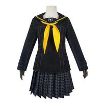 High-quality Persona 4 Kujikawa Rise School Uniform Cosplay Costume Set For Anime Lovers Costume Set(No Wig),S yellow