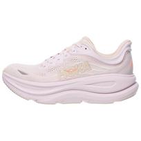 HOKA ONE ONE Bondi 9 Abrasion Resistant Breathable Rebound Casual Running Shoes Women's Pink Wide Fit 1162014-LRMT 38 white