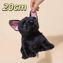Real Pet Dog Plush Doll Black Grey French Bulldog Chihuahua Border Collie Aesthetic Po Prop For Bedroom Sofa Home Decoration As Picture