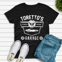 Toretto's Garage T-Shirt Fast And Furious Muscle Car Tee Top, Fast And Furious S Unisex T-Shirt L black