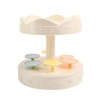 Automatic Rotating Dessert Display Stand Versatile Dessert Rack Dessert Holder for Wedding and Birthday Party Supplies 1 white