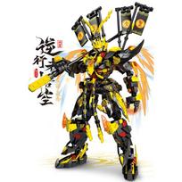 Nauji SunWuKong Warrior Mech Robotų Statybiniai Blokiniai Žaislai Pasidaryk Pats Chinoiserie Veiksmo Figūrėlė Plyta Vaikų Miesto Statybos Eksponavimo Žaislas black