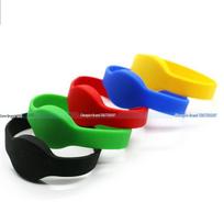 RFID Silicone Wristband: TK4100 Club, Sauna, Locker Access Card 8Kbit, 16 partitions, two passwords per partition blue