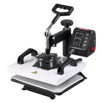 Heat Press Machine 30 x 20 cm Sublimation Press Machine Swing Away, Heat Up Fast and Even, Digital Precise Time and Temperature Control, for T-Shirts,