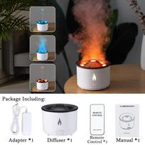 Liepsnos oro drėkintuvas medūzos elektrinis aromato difuzorius Lava vulkano dizainas liepsnos efekto oro difuzorius rūko gaminimo mašina Remote Control 360ML1-UK