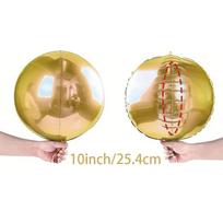 Auksiniai 4D aliuminio folijos balionai: 10 colių, 15 colių, 18 colių, 22 colių, 32 colių, 50 colių, 60 colių vakarėlio dekoracijoms yellow