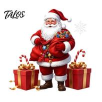 Christmas Party Supplies Santa Claus Window Static Sticker, Reusable Waterproof PVC Decal, Decorative Ornaments HD Printing Clings for Home A red