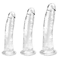 SuperLove Realistic Jelly Dildo Trainer Set Clear