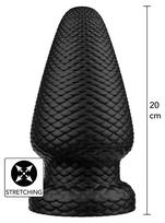 Hidden Desire Extreme Giant Dragon Butt Plug PVC Black XL