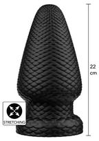 Hidden Desire Extreme Giant Dragon Butt Plug PVC Black XXL